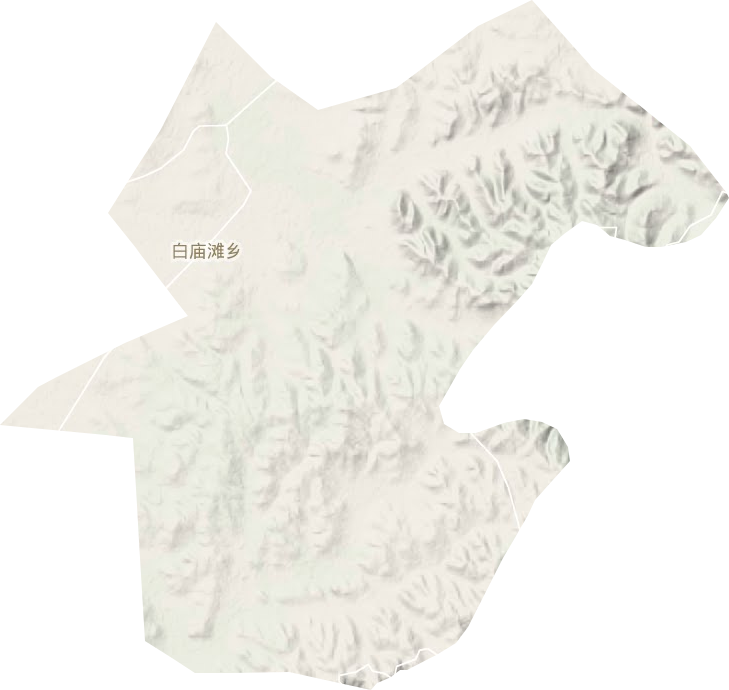 白廟灘鄉(xiāng)地形圖