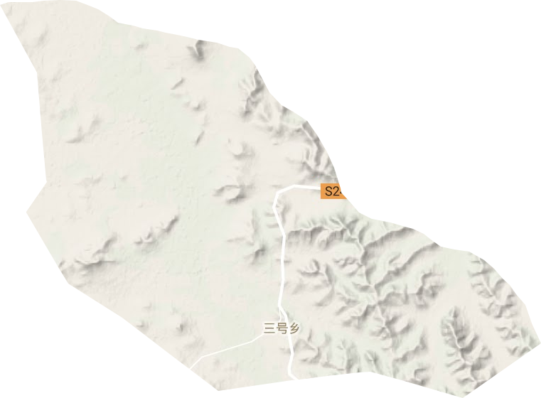 三號鄉(xiāng)地形圖