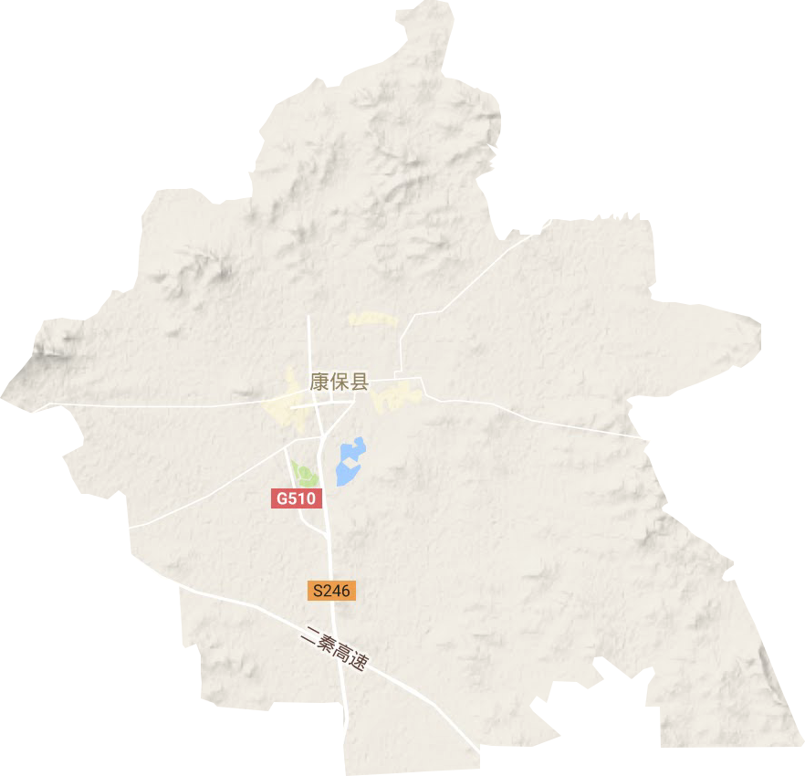 康保鎮(zhèn)地形圖