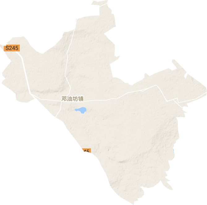 鄧油坊鎮地形圖