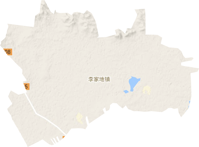 李家地鎮地形圖