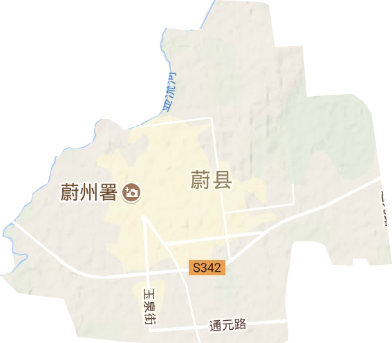 蔚州鎮地形圖