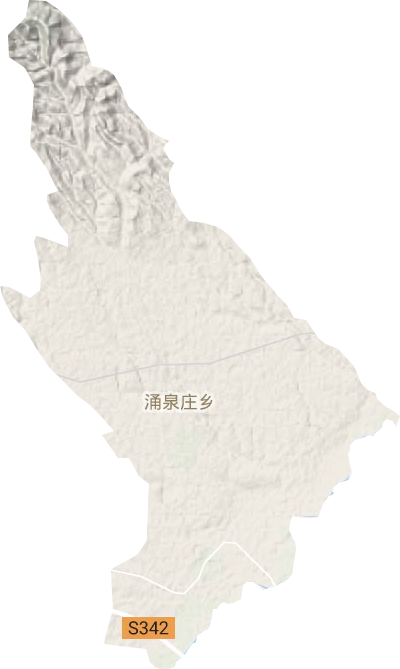 涌泉莊鄉地形圖