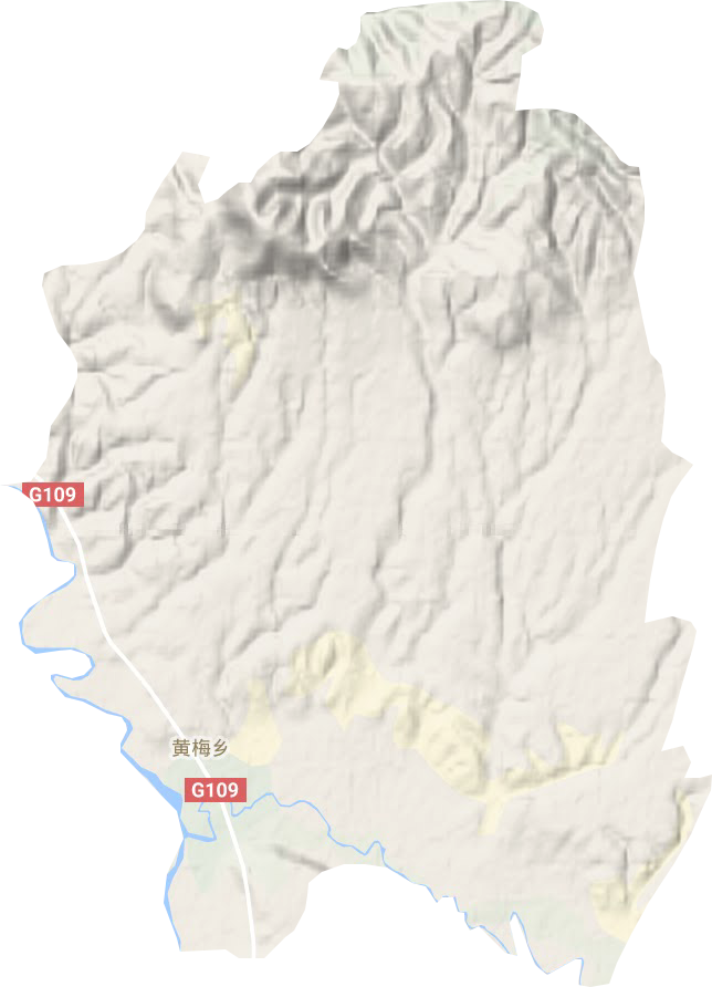 黃梅鄉地形圖