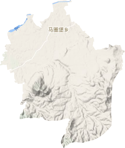 馬圈堡鄉(xiāng)地形圖