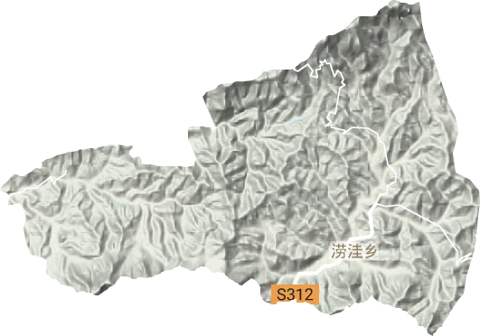 澇洼鄉(xiāng)地形圖