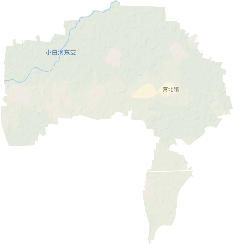 窩北鎮地形圖