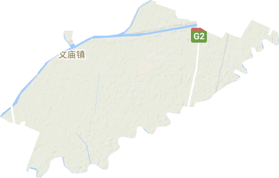 文廟鎮地形圖