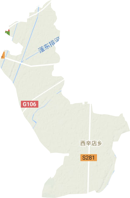 西辛店鄉地形圖
