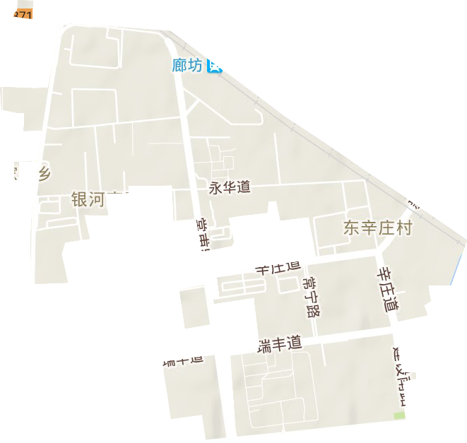 銀河南路街道地形圖