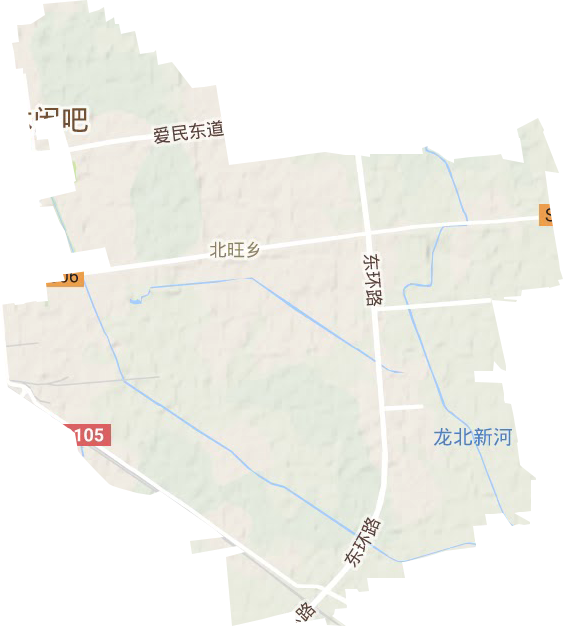 北旺鄉(xiāng)地形圖