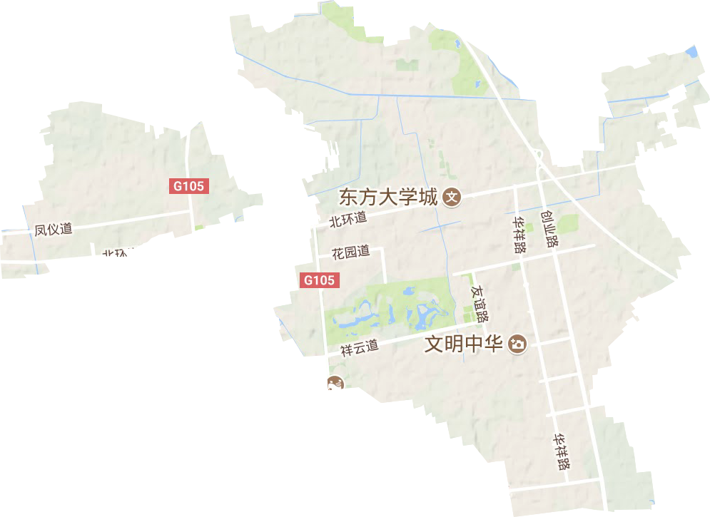 廊坊經(jīng)濟(jì)技術(shù)開發(fā)區(qū)地形圖