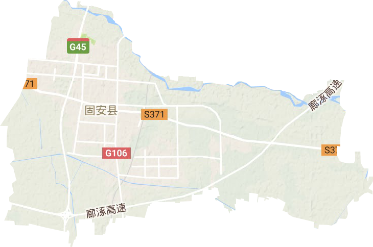 固安鎮地形圖