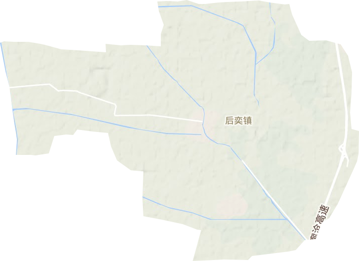后奕鎮地形圖