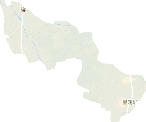 里瀾城鎮地形圖