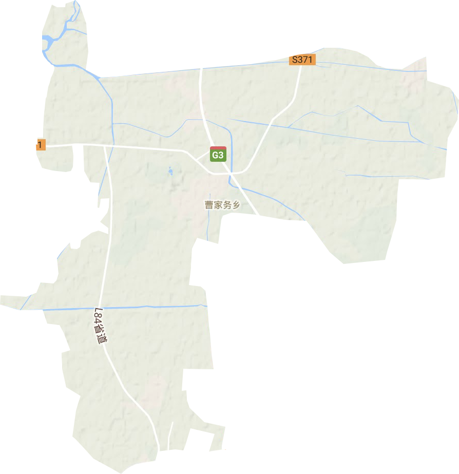 曹家務鄉地形圖