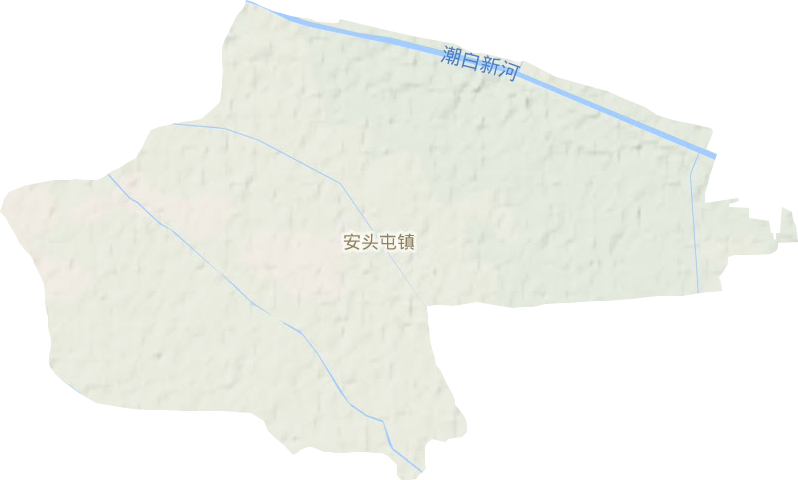 安頭屯鎮地形圖