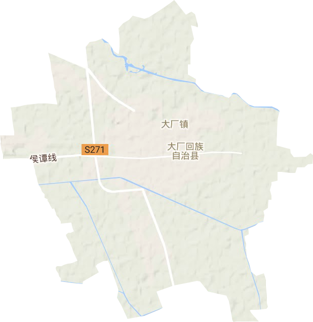 大廠鎮地形圖