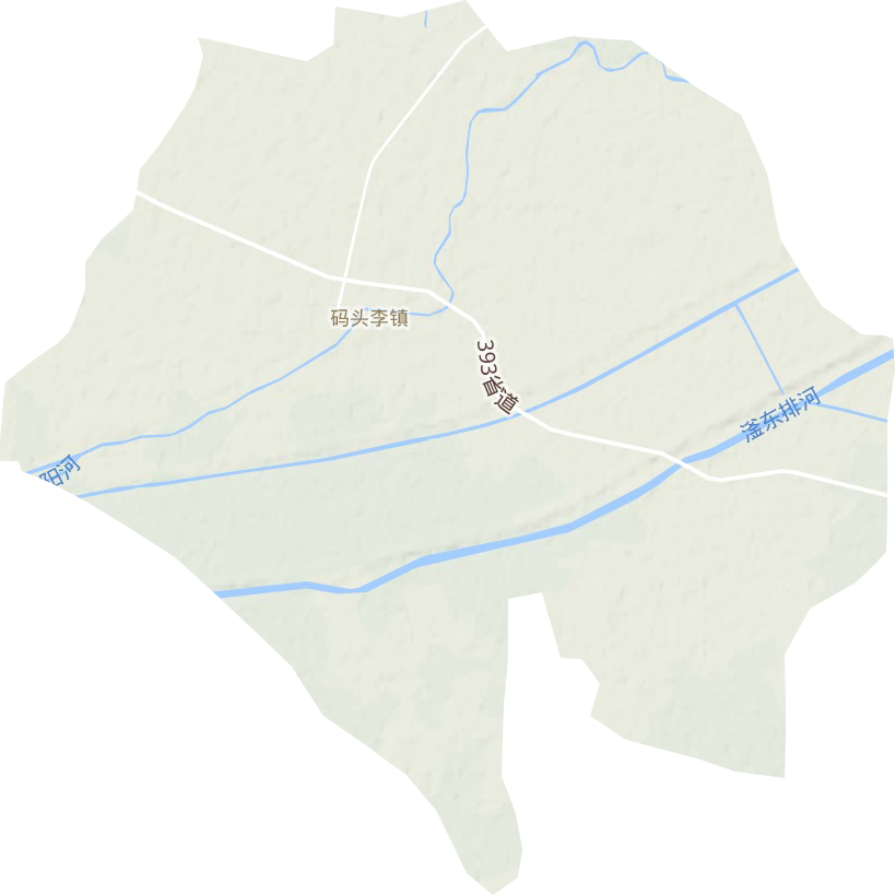 碼頭李鎮地形圖