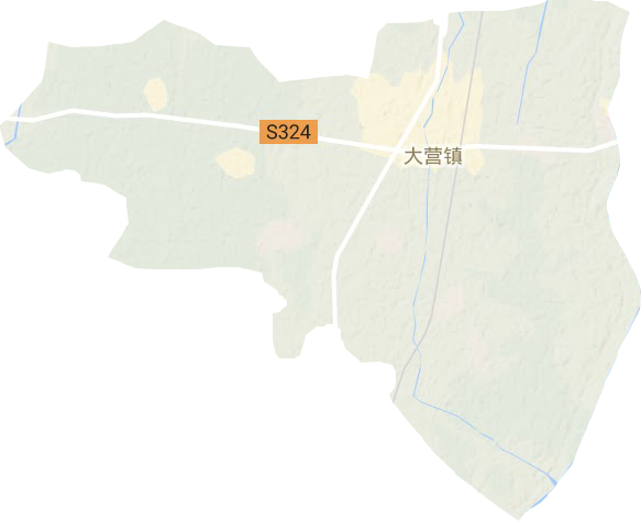 大營鎮(zhèn)地形圖