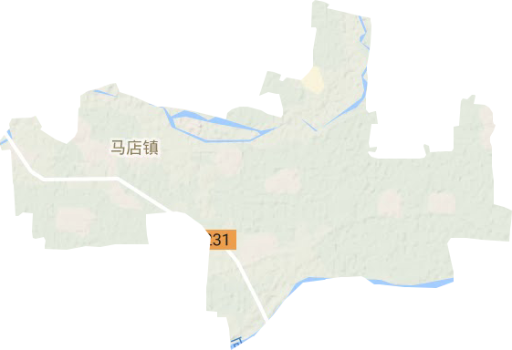 馬店鎮(zhèn)地形圖