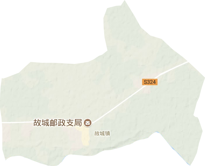 故城鎮(zhèn)地形圖