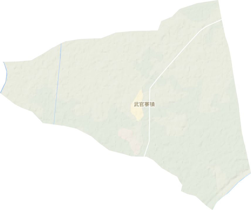 武官寨鎮(zhèn)地形圖