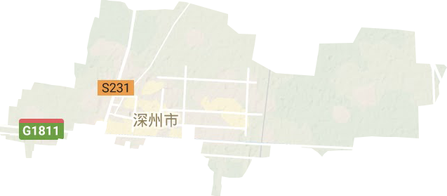 深州鎮(zhèn)地形圖