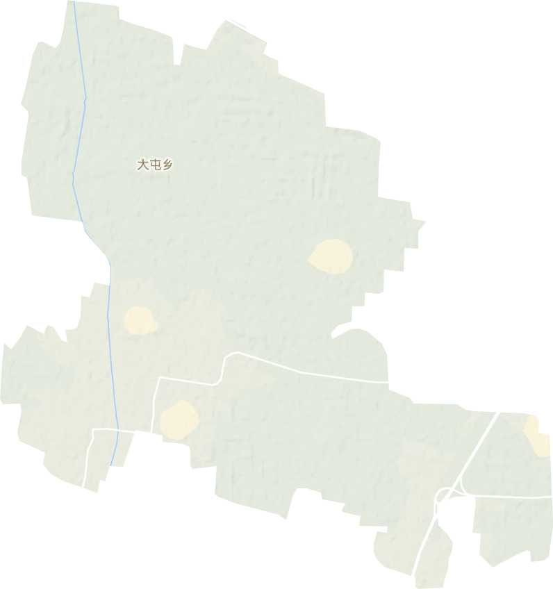 大屯鎮(zhèn)地形圖
