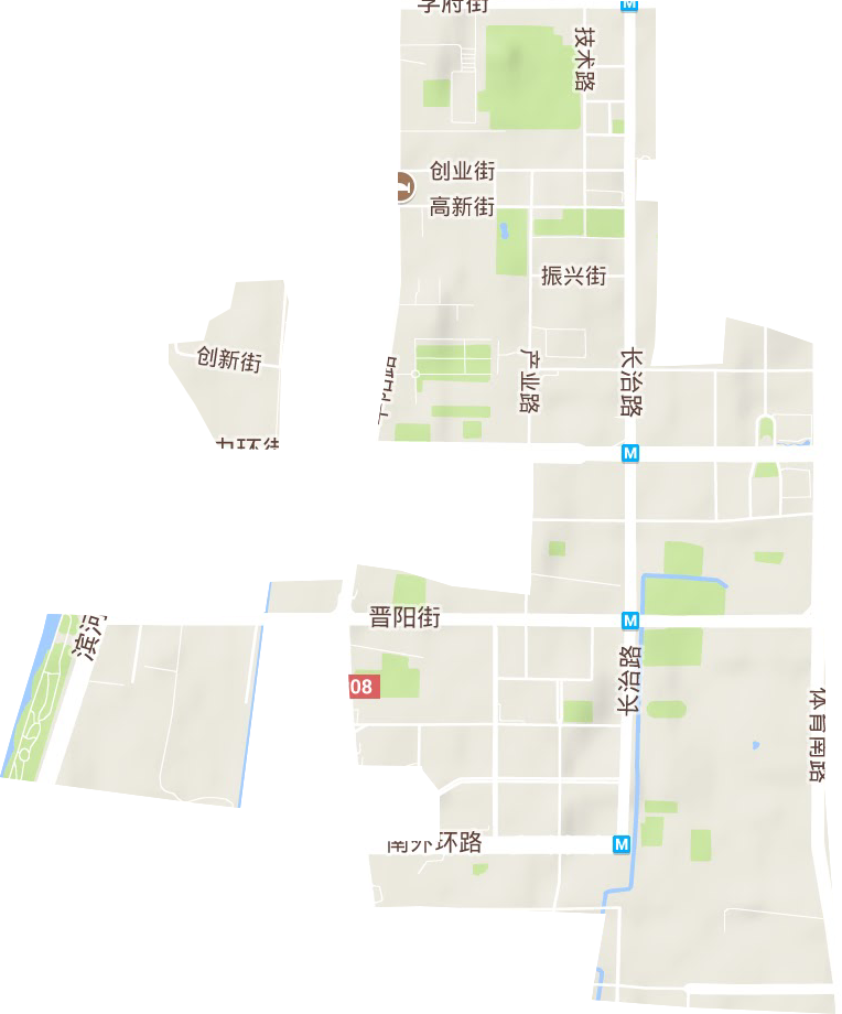 太原高新技術產業開發區地形圖