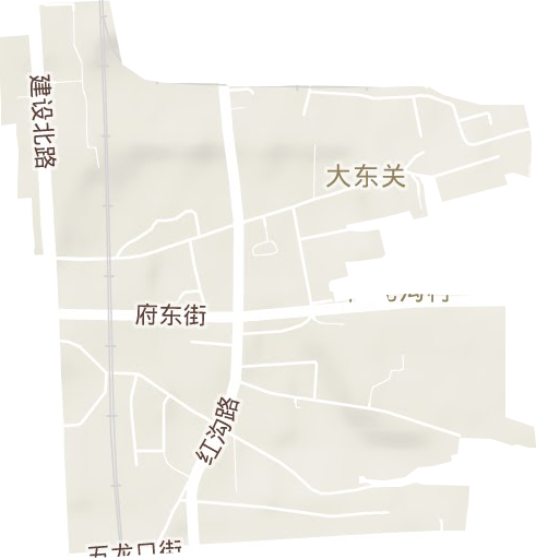 大東關街道地形圖