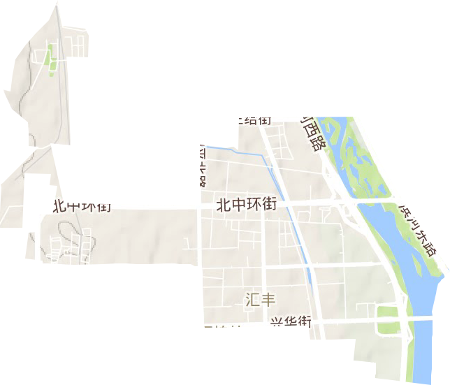 匯豐街道地形圖