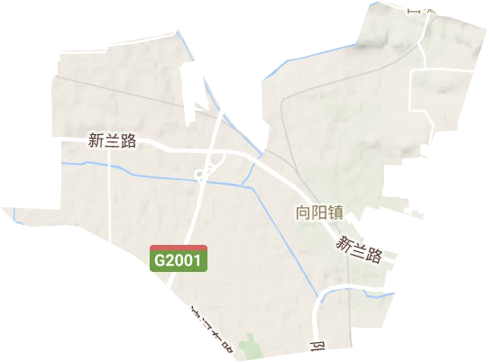 向陽鎮地形圖