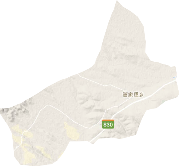 管家堡鄉地形圖