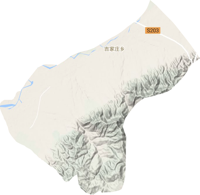 吉家莊鄉地形圖