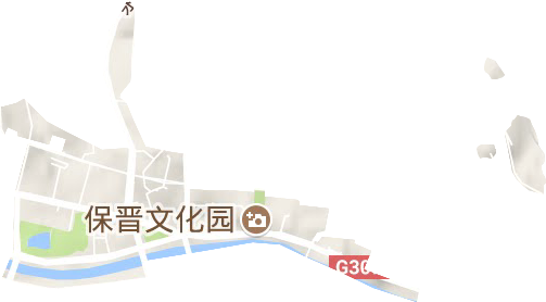 北大街街道地形圖