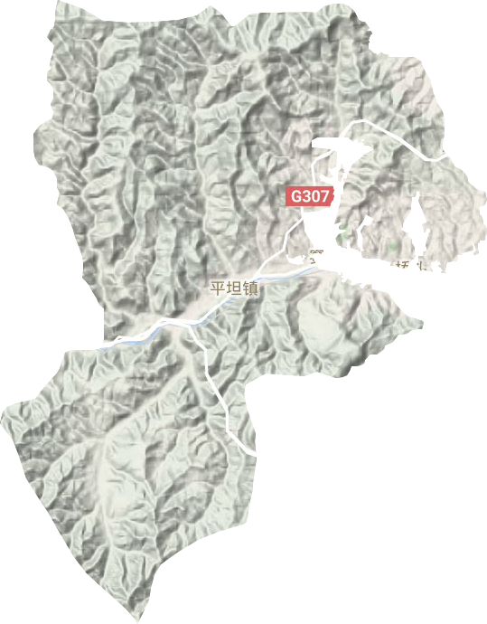 平坦鎮地形圖
