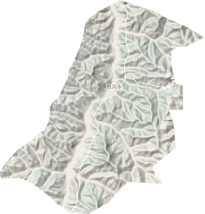 西溝鄉(xiāng)地形圖