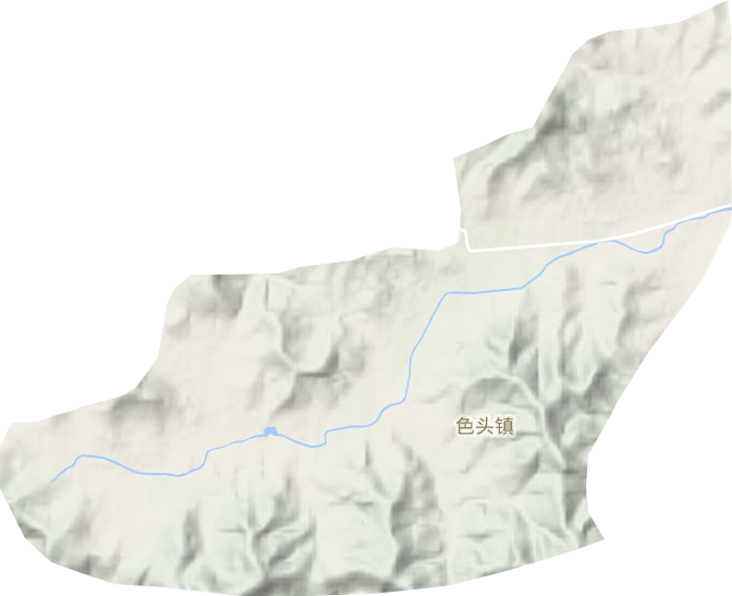 色頭鎮(zhèn)地形圖