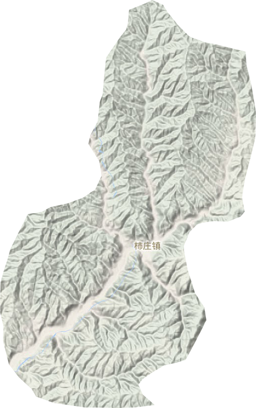 柿莊鎮地形圖