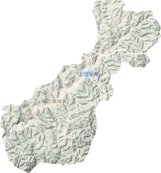 潞城鎮地形圖
