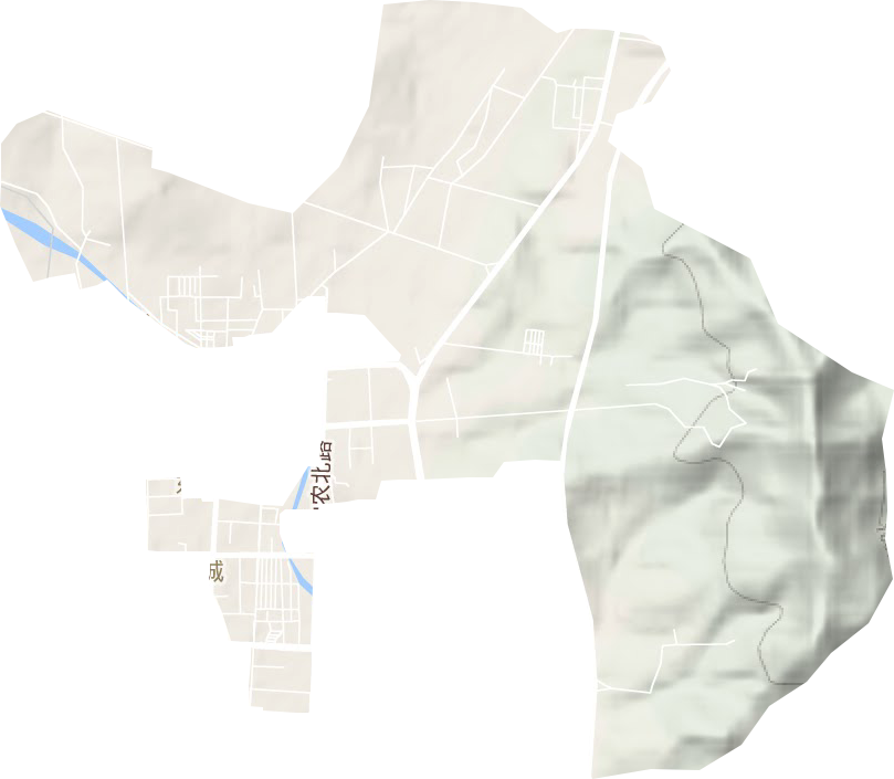 東城街道地形圖