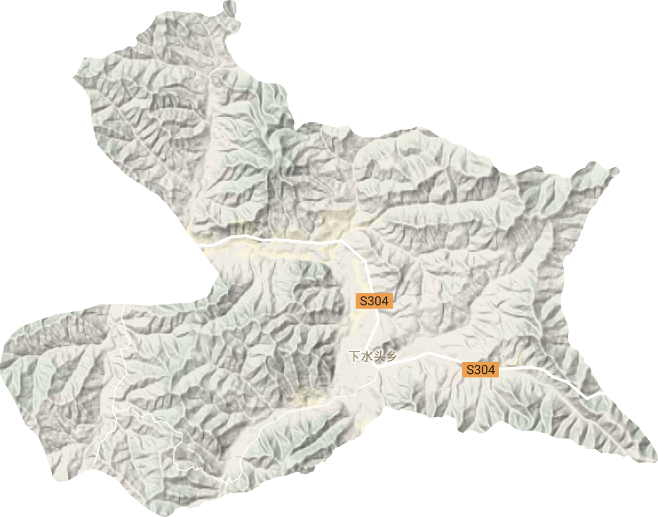 下水頭鄉(xiāng)地形圖