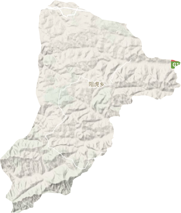 阻虎鄉地形圖