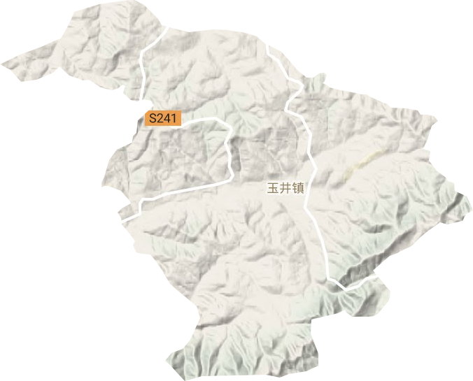 玉井鎮(zhèn)地形圖