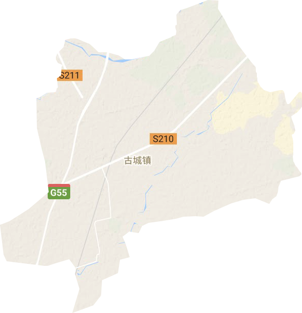 古城鎮地形圖