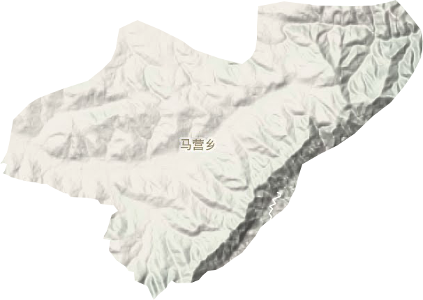 馬營鄉地形圖