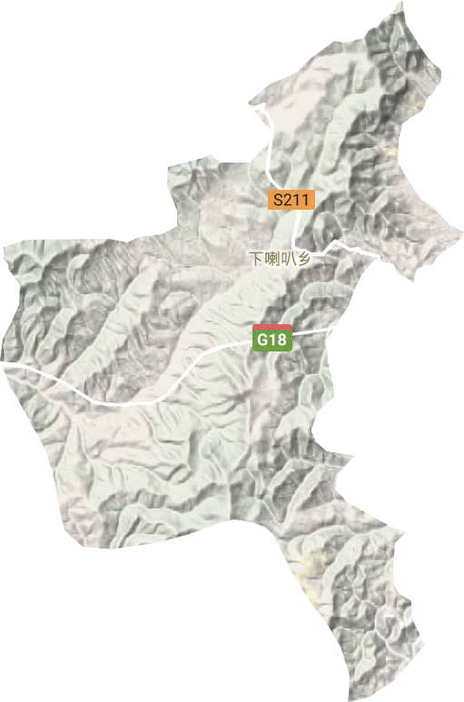 下喇叭鄉地形圖