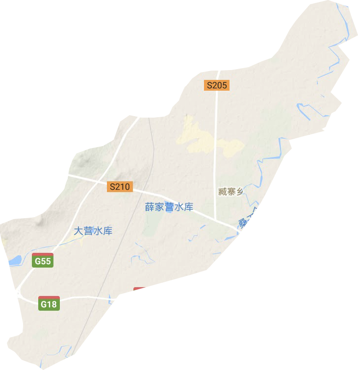 藏寨鄉地形圖