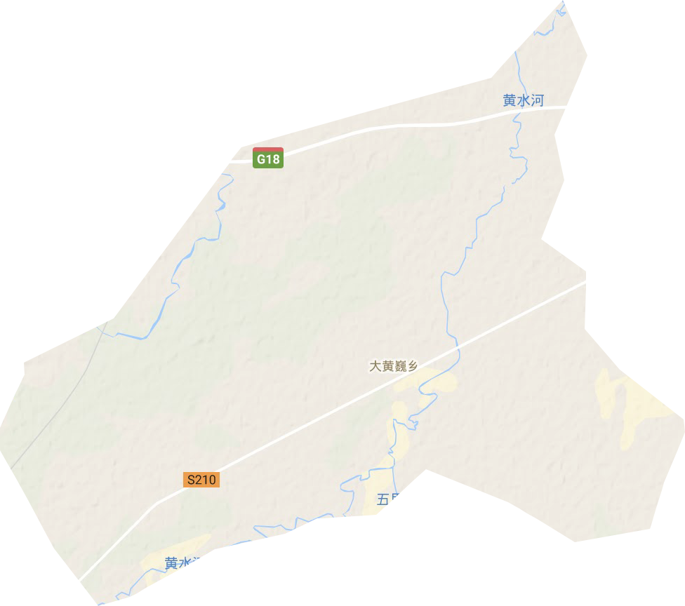 大黃巍鄉地形圖